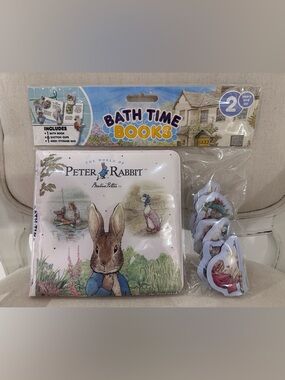 Peter Rabbit Bath Time Books The World of Beatrix Potter NWT